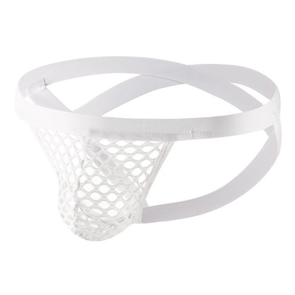 Men's Underwear T-back Lace Mesh Double G-string