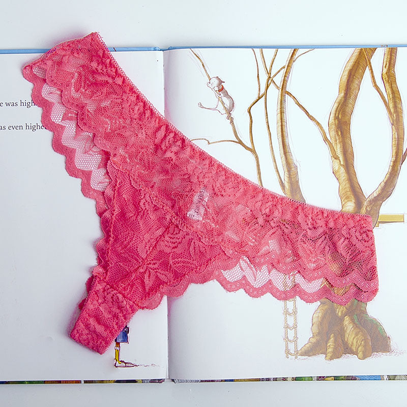 Low Rise Translucent Women's Love Net G-string Trousers