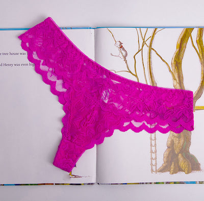 Low Rise Translucent Women's Love Net G-string Trousers