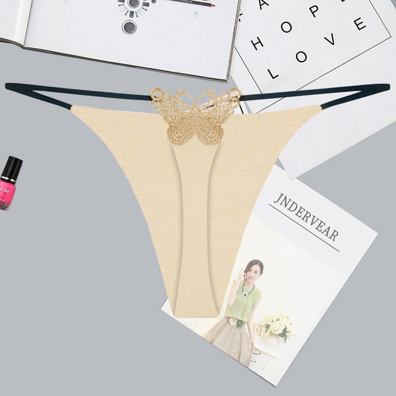 Solid Color Ladies Strap Hot Knit Cotton G-String