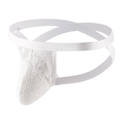 Men's Underwear T-back Lace Mesh Double G-string