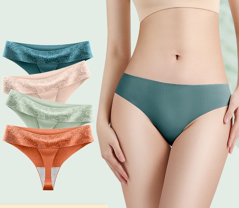 Women's Medium Low Rise Lace G-string Pants