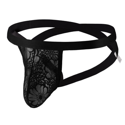 Men's Underwear T-back Lace Mesh Double G-string