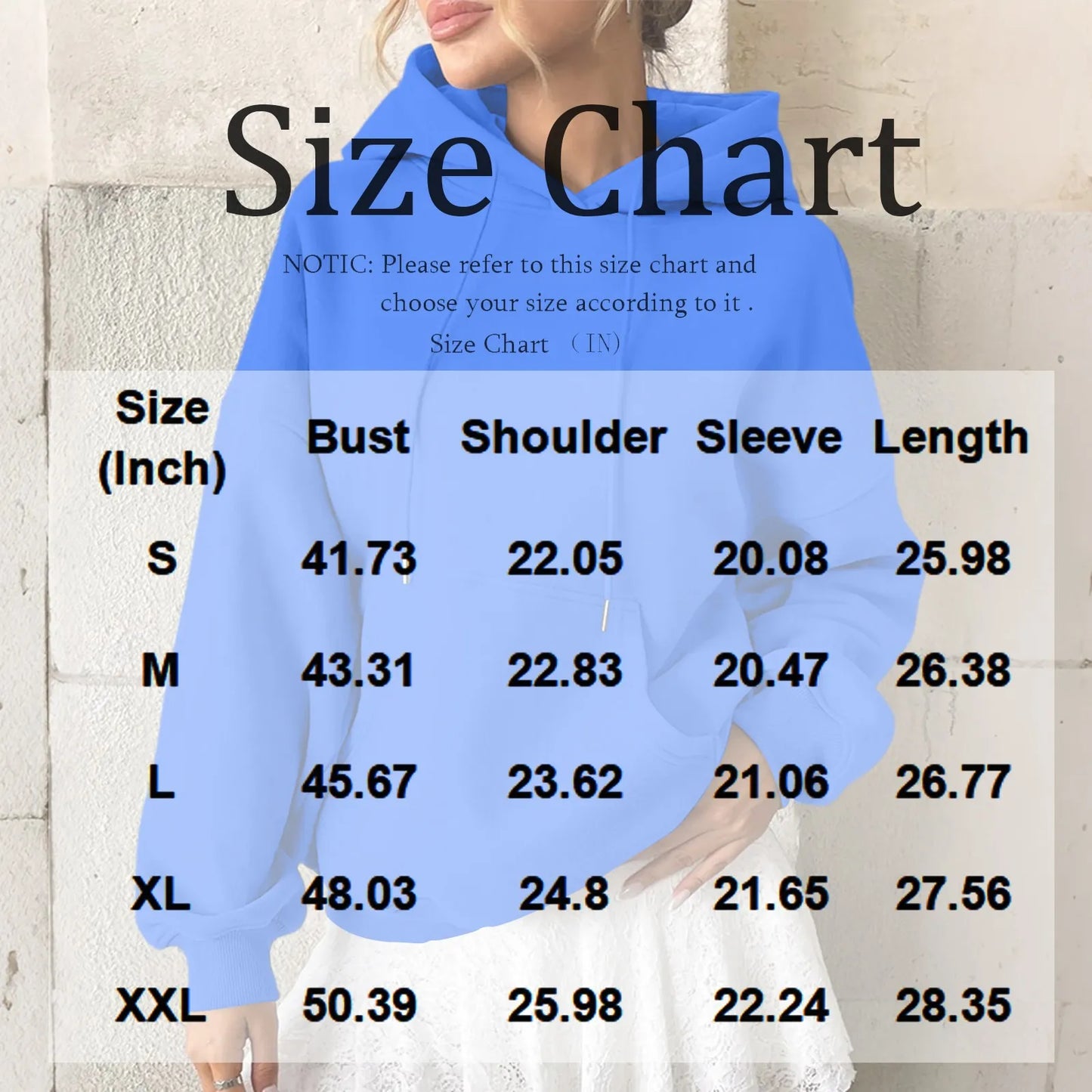 YHOPE Women's Hoodie Casual Fashion Long Sleeved Solid Color Hooded Hoodie