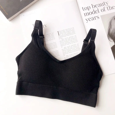 Women's Bra Tube Top Crop Top Female Seamless Back Outdoor Sports Underwear Bra For Women Cotton Female Bra Tops Brassiere