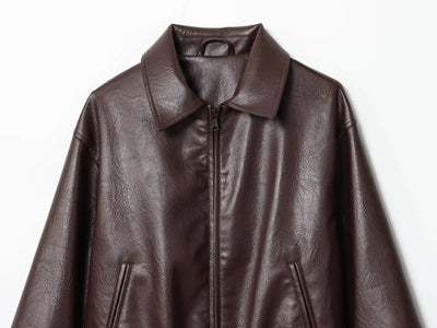 Women's Jacket - New Fall Arrival Women's Fashion Faux Leather Pilot Jacket New Arrivals