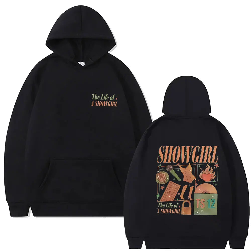 The Life of A Showgirl Hoodie Men Women Hip Hop Fashion Oversized Streetwear Man Casual Fleece Cotton Pullover Hoodies Fans Gift