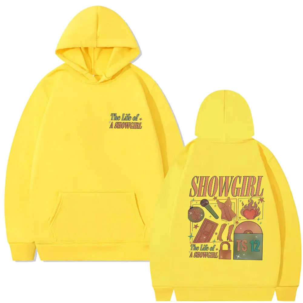 The Life of A Showgirl Hoodie Men Women Hip Hop Fashion Oversized Streetwear Man Casual Fleece Cotton Pullover Hoodies Fans Gift