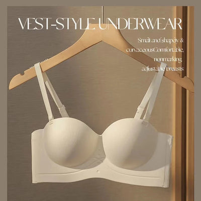 Women's Bra  Half Cup Push Up Small Breasts Show Bigger Side Breasts Seamless Sling Bra No Wires Sexy Sling Bra