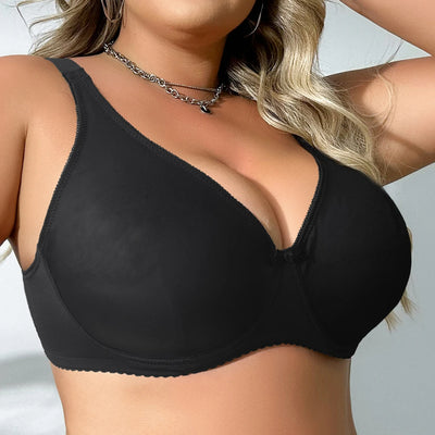 Beauwear Underwire Bra for Big Breasts in black from THONGSFORALL, featuring a comfortable and stylish design.