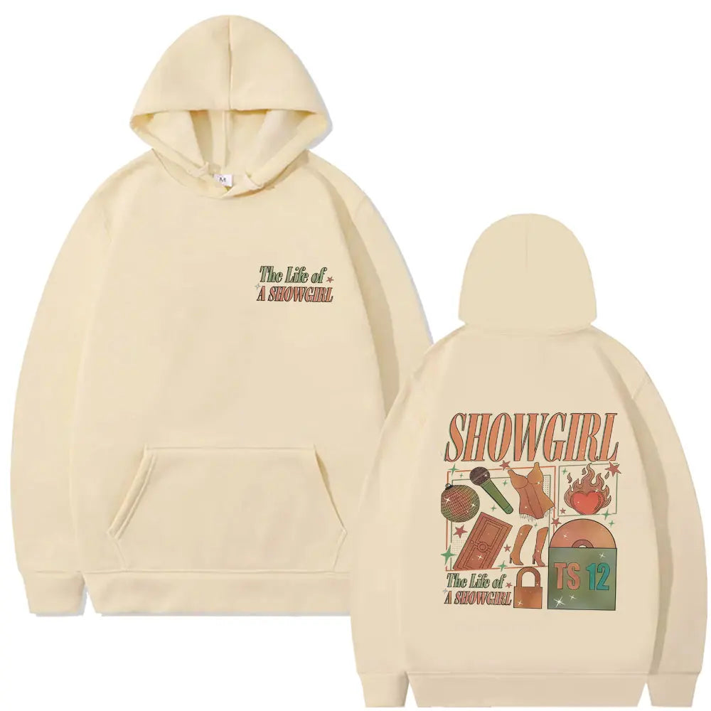 The Life of A Showgirl Hoodie Men Women Hip Hop Fashion Oversized Streetwear Man Casual Fleece Cotton Pullover Hoodies Fans Gift