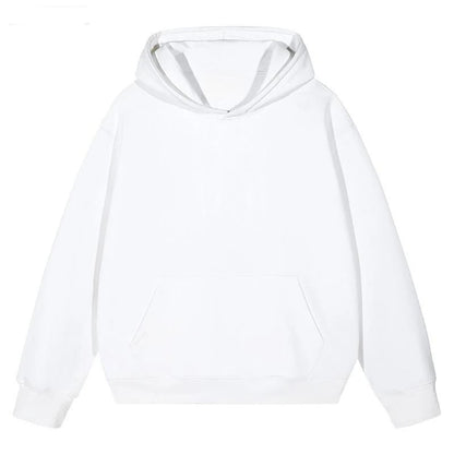 Hooded hoodie for men and women couple's outfit 2025 Spring and Autumn new style casual, solid color versatile