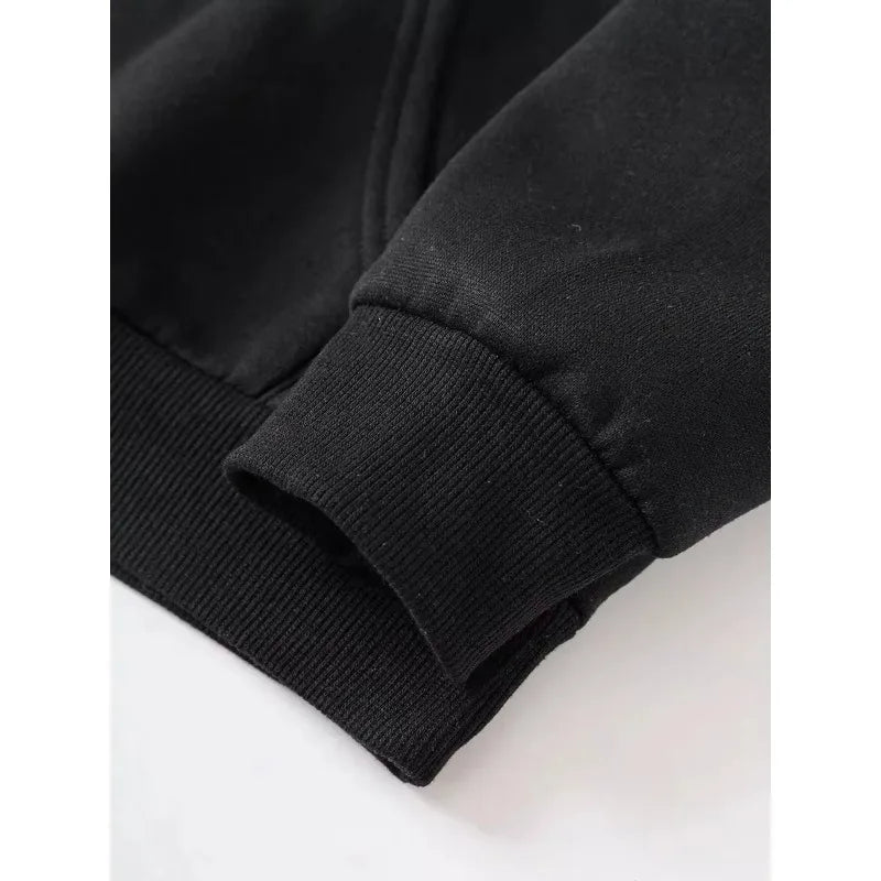 Hooded hoodie for men and women couple's outfit 2025 Spring and Autumn new style casual, solid color versatile