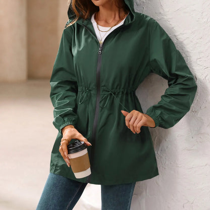 Women'S Jacket Tourism Outdoor Hiking Waterproof Rain Poncho Raincoat Hooded Rain Coat High-Quality Jackets Hiking Clothes