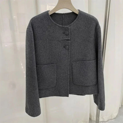 Woolen Jacket for Women in Autumn and Winter Fashion Short Top