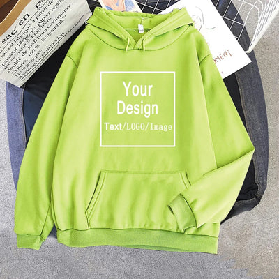 Women Custom Hoodie Customize Logo Personalized Hoodie student casual Customized Print Text DIY Hoodie Drop Shipping Sweatshirts