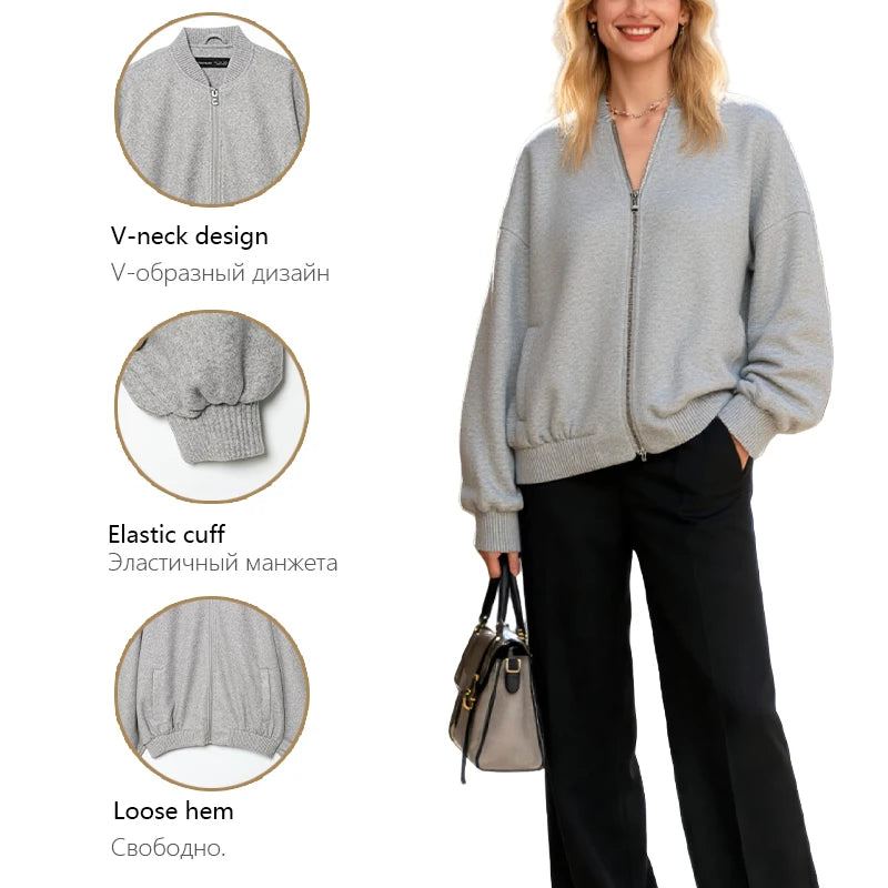 Women's Jacket 2025 New Fashion Autumn and Winter Casual Pilot Jacket for Women Loose Chic Ladies Coat