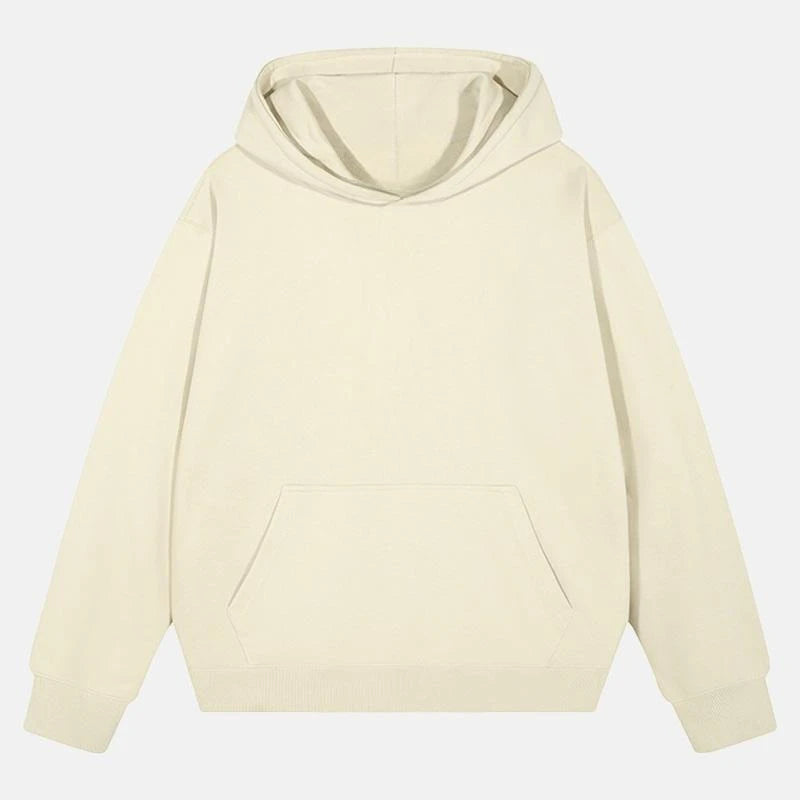 Hooded hoodie for men and women couple's outfit 2025 Spring and Autumn new style casual, solid color versatile