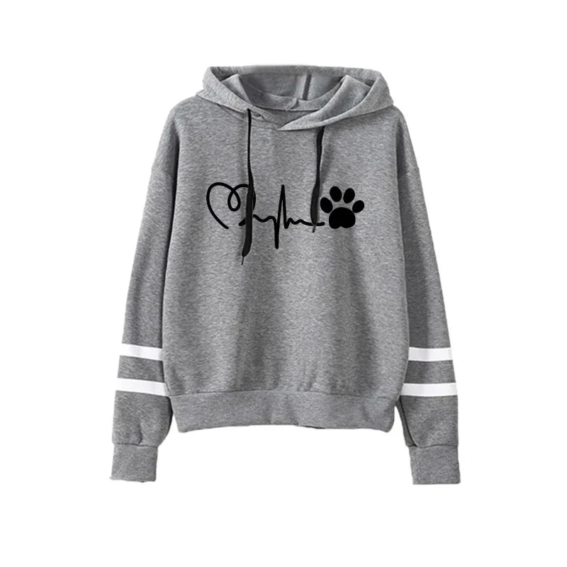 Hoodie for Women Printing Stripe Sweatshirts Casual Sports Womens Clothing Daily Office Home Tops Street Long Sleeves Pullover