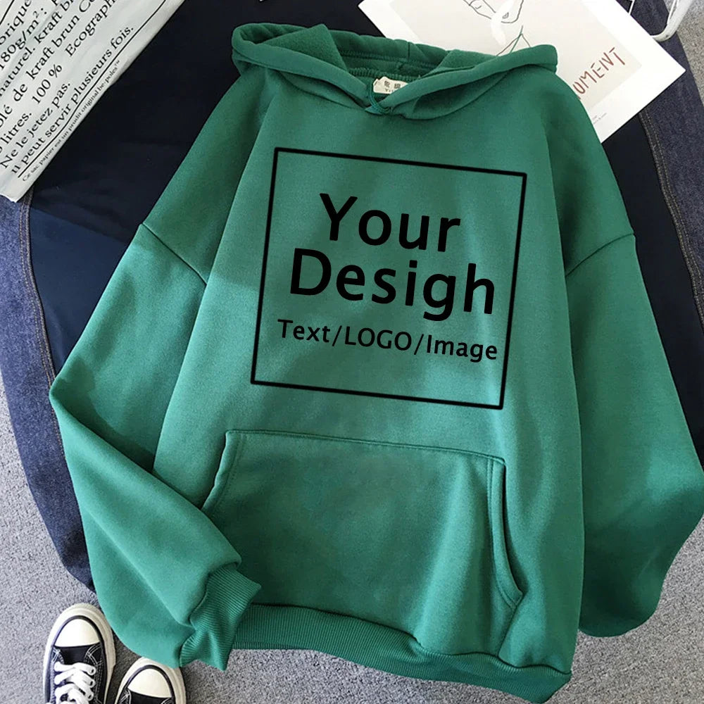Women Custom Hoodie Customize Logo Personalized Hoodie student casual Customized Print Text DIY Hoodie Drop Shipping Sweatshirts