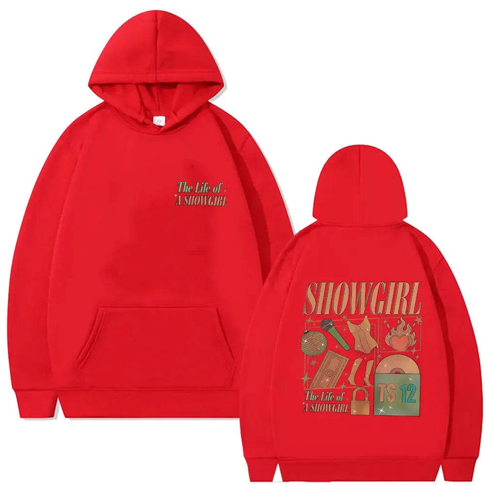The Life of A Showgirl Hoodie Men Women Hip Hop Fashion Oversized Streetwear Man Casual Fleece Cotton Pullover Hoodies Fans Gift