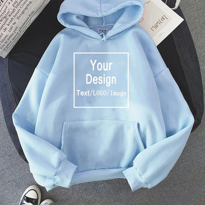 Women Custom Hoodie Customize Logo Personalized Hoodie student casual Customized Print Text DIY Hoodie Drop Shipping Sweatshirts