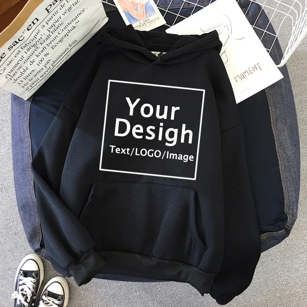 Women Custom Hoodie Customize Logo Personalized Hoodie student casual Customized Print Text DIY Hoodie Drop Shipping Sweatshirts