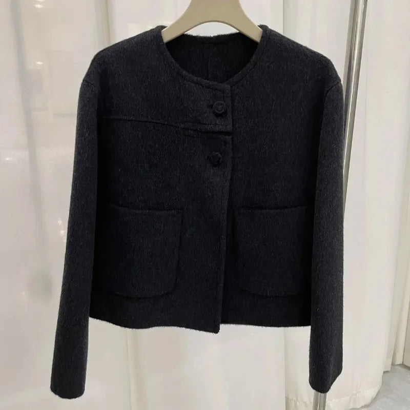 Woolen Jacket for Women in Autumn and Winter Fashion Short Top