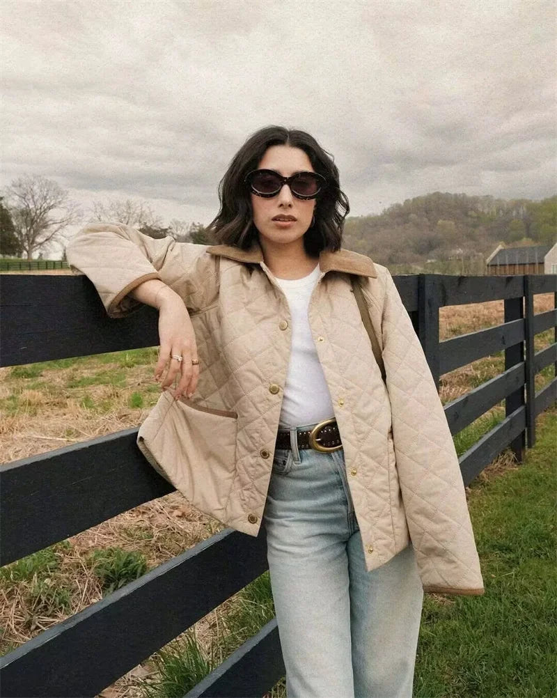 Women's Jacket New Fall 2025 Long-sleeved cComfortable and Versatile Cotton Jacket Casual Fashion Simple and Versatile