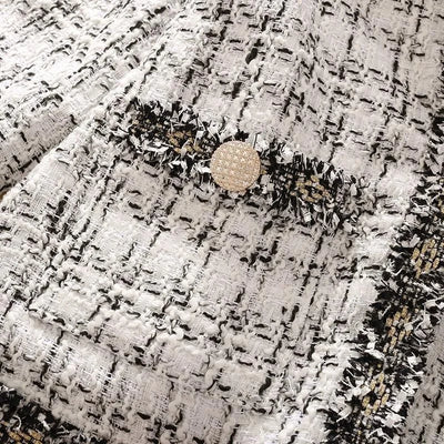 Women's Jackets  Women's Jacket Spring new Trendy Ladies Short Joker Temperament Small Fragrant Tweed Coat Tweed Coat Cardigan