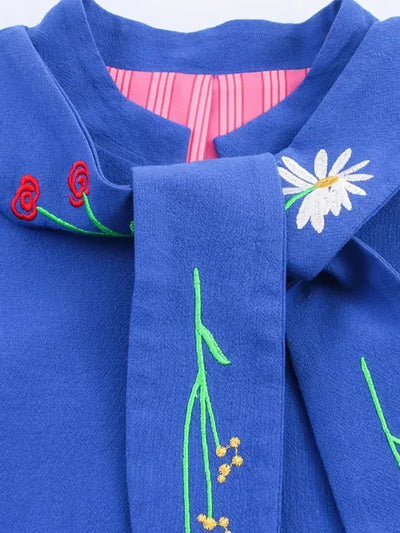 Women Jacket 2025 Fashion Embroidery Loose Short Coat Long Sleeve Jackets Streetwear Casual New Outerwears