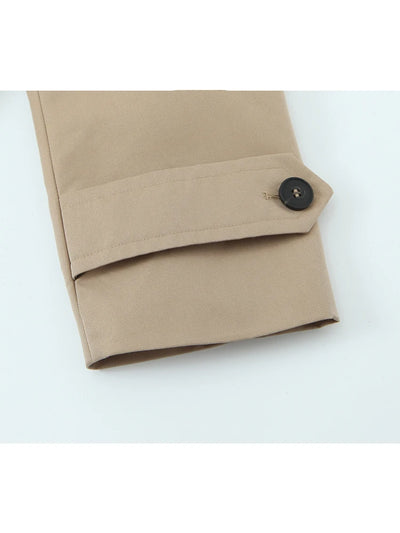 Women Jacket 2025 Autumn Winter Solid Color Long Sleeve Double-Breasted Windcoat style Jackets Coat Woman Casual New Outerwear