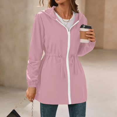 Women'S Jacket Tourism Outdoor Hiking Waterproof Rain Poncho Raincoat Hooded Rain Coat High-Quality Jackets Hiking Clothes