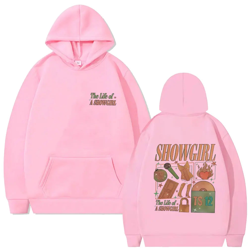 The Life of A Showgirl Hoodie Men Women Hip Hop Fashion Oversized Streetwear Man Casual Fleece Cotton Pullover Hoodies Fans Gift