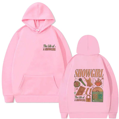 The Life of A Showgirl Hoodie Men Women Hip Hop Fashion Oversized Streetwear Man Casual Fleece Cotton Pullover Hoodies Fans Gift