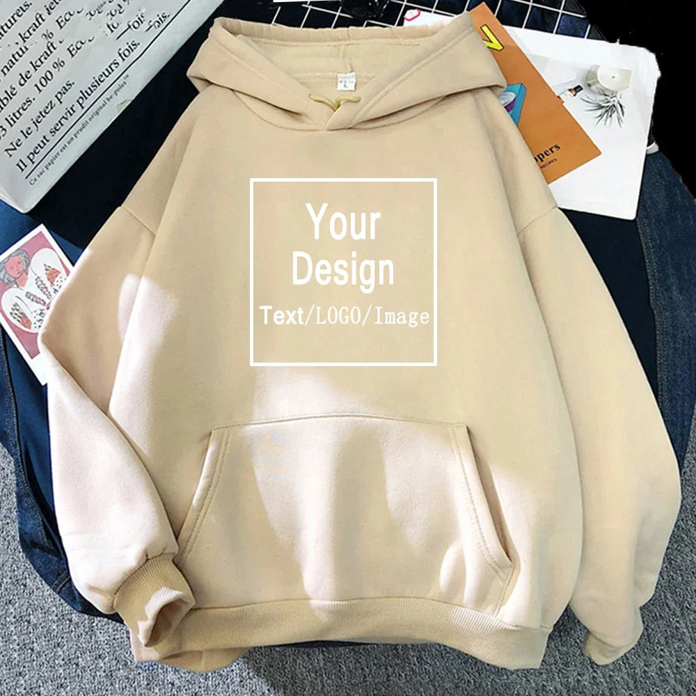 Women Custom Hoodie Customize Logo Personalized Hoodie student casual Customized Print Text DIY Hoodie Drop Shipping Sweatshirts