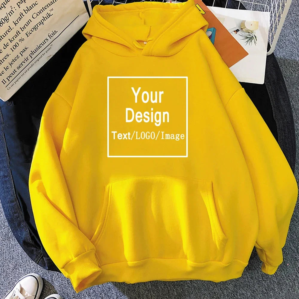 Women Custom Hoodie Customize Logo Personalized Hoodie student casual Customized Print Text DIY Hoodie Drop Shipping Sweatshirts