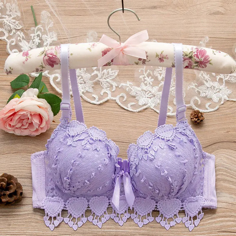 ropa interior femenina Women's Non-Underwire sexy  Bra for women black/white underwear girls lingeries lace beautiful active bra