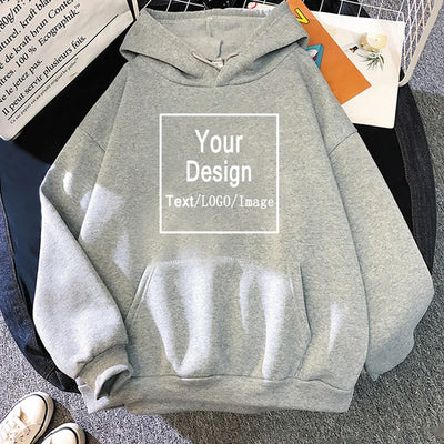 Women Custom Hoodie Customize Logo Personalized Hoodie student casual Customized Print Text DIY Hoodie Drop Shipping Sweatshirts