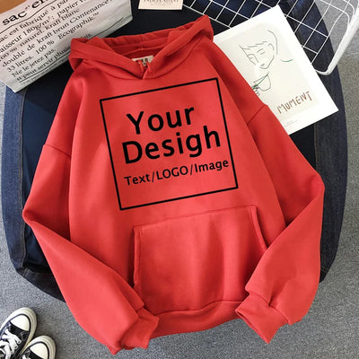 Women Custom Hoodie Customize Logo Personalized Hoodie student casual Customized Print Text DIY Hoodie Drop Shipping Sweatshirts