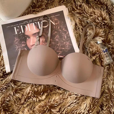 Women's Bra  Half Cup Push Up Small Breasts Show Bigger Side Breasts Seamless Sling Bra No Wires Sexy Sling Bra